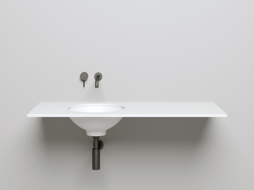 Раковина из искусственного камня S-Stone Salini MAREA 1802205MF 40х40 встраиваемая цвет мультиколор - фото 2